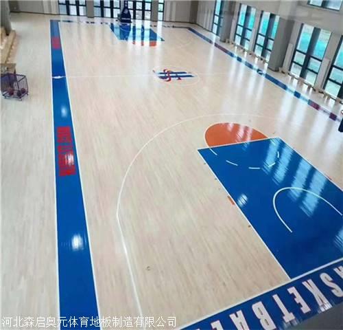 从底层到面层介绍 单龙骨体育场木地板 室内运动木地板