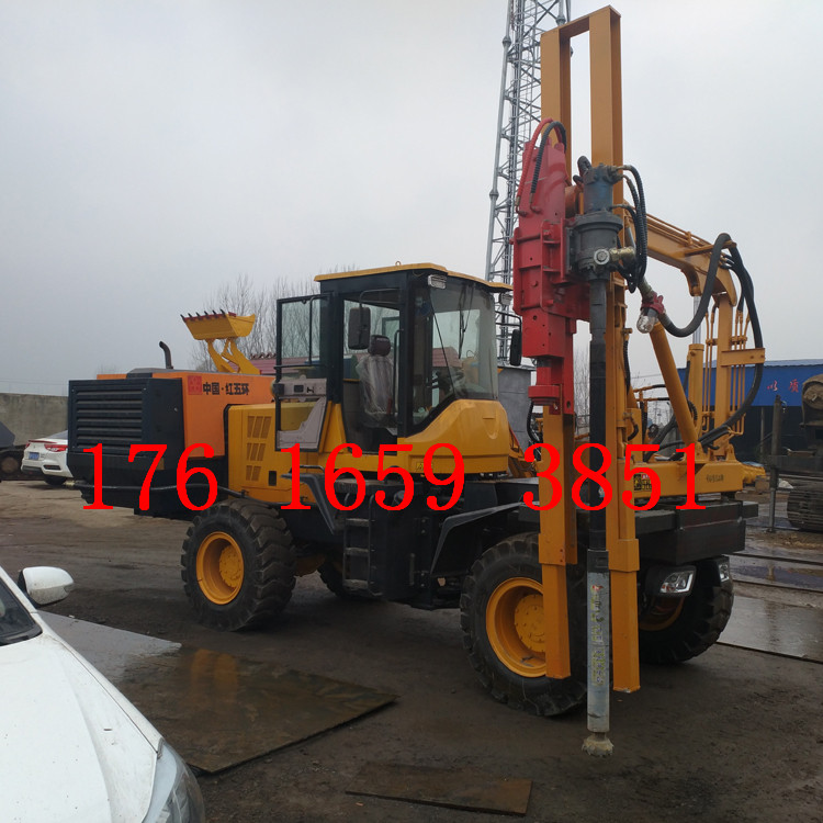 波形护栏打桩机 260公路护栏钻孔机