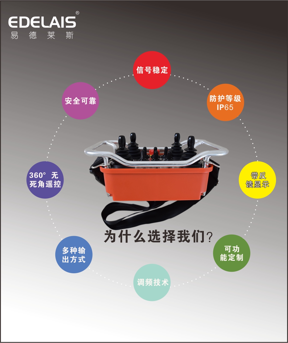 易德莱斯专业生产起重机械无线遥控器