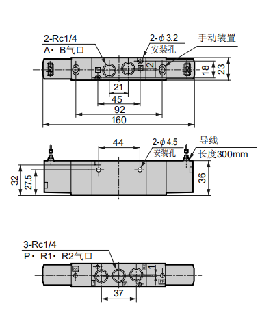 日本CKD喜开理4KA321-08电磁阀的规格参数