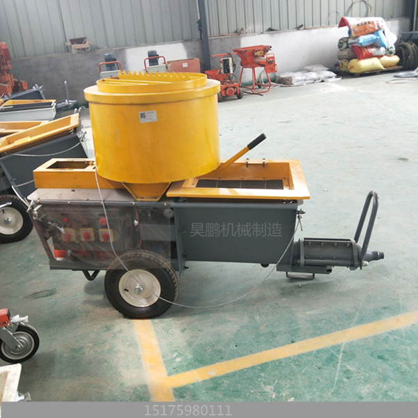 粉刷石膏喷涂机工地施工效果总结