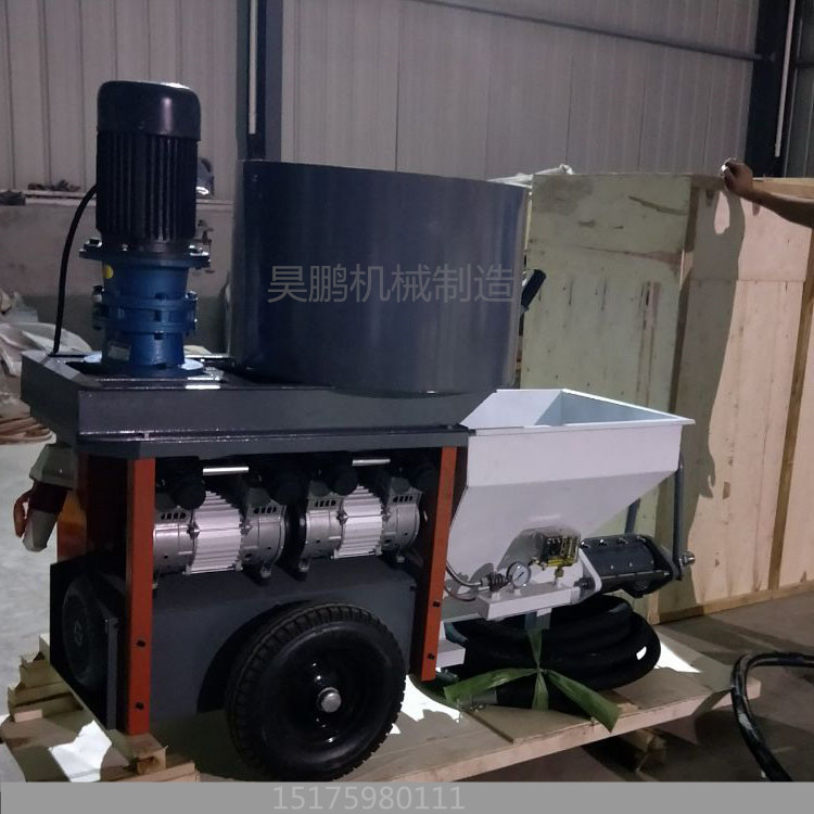 提高底层抹灰进度用的是粉刷石膏喷涂机
