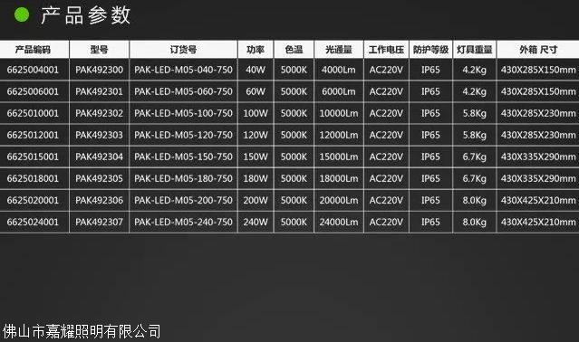 三雄PAK LED橋梁燈隧道燈100W120W200W240W