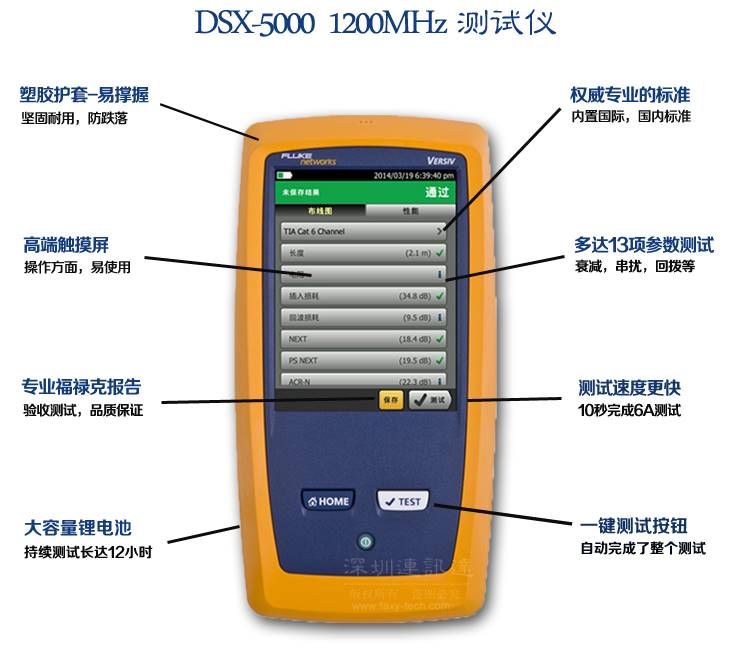 DSX 8000用行动告诉全世界，八类线缆认证我们做到了