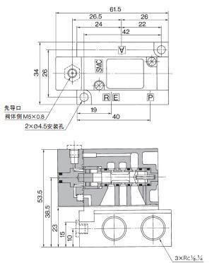 详细分析SMC3通气控阀VQ5151-5H1