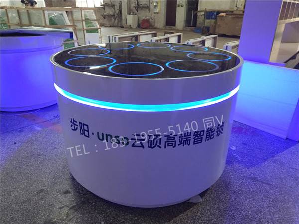 大华朗瑞特新市德施曼智能指纹锁展柜密度板烤漆