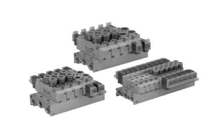 SY9120R-5L-03，SMC5通电磁阀，组合型底板