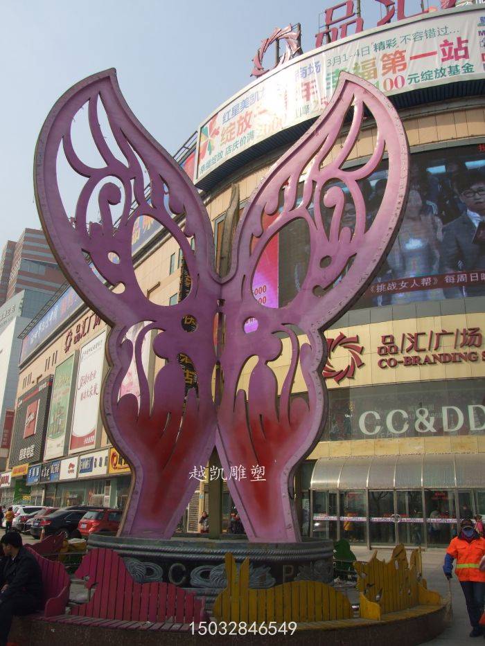 不锈钢蝴蝶雕塑 不锈钢蝴蝶金属雕塑 不锈钢蝴蝶金属雕塑厂家