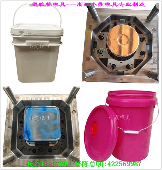 浙江塑料模具厂 10升塑料润滑油桶模具
