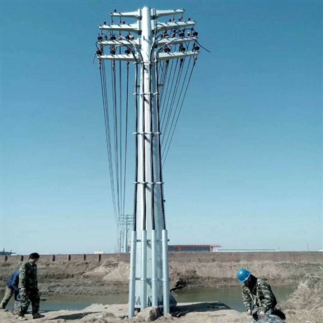 输电钢管杆 16米钢管杆埋深电力钢管杆规格型号
