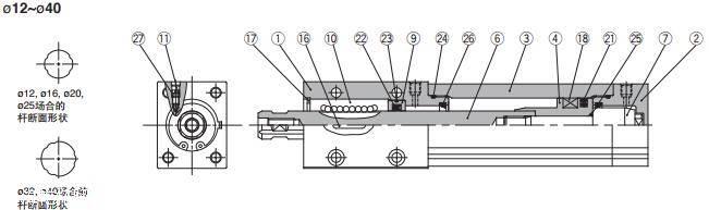 常见使用的SMC高精度气缸CDUK6-50D