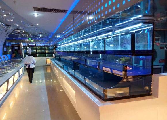 湘西生鲜超市海鲜池上门订做 超市鱼缸批发商