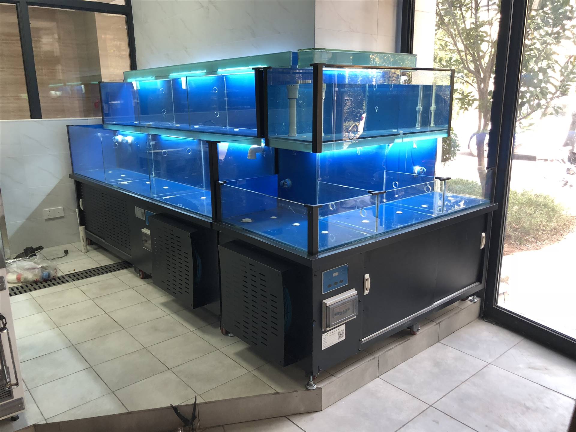 安仁县酒店海鲜池上门定制 海鲜店鱼缸每周回顾