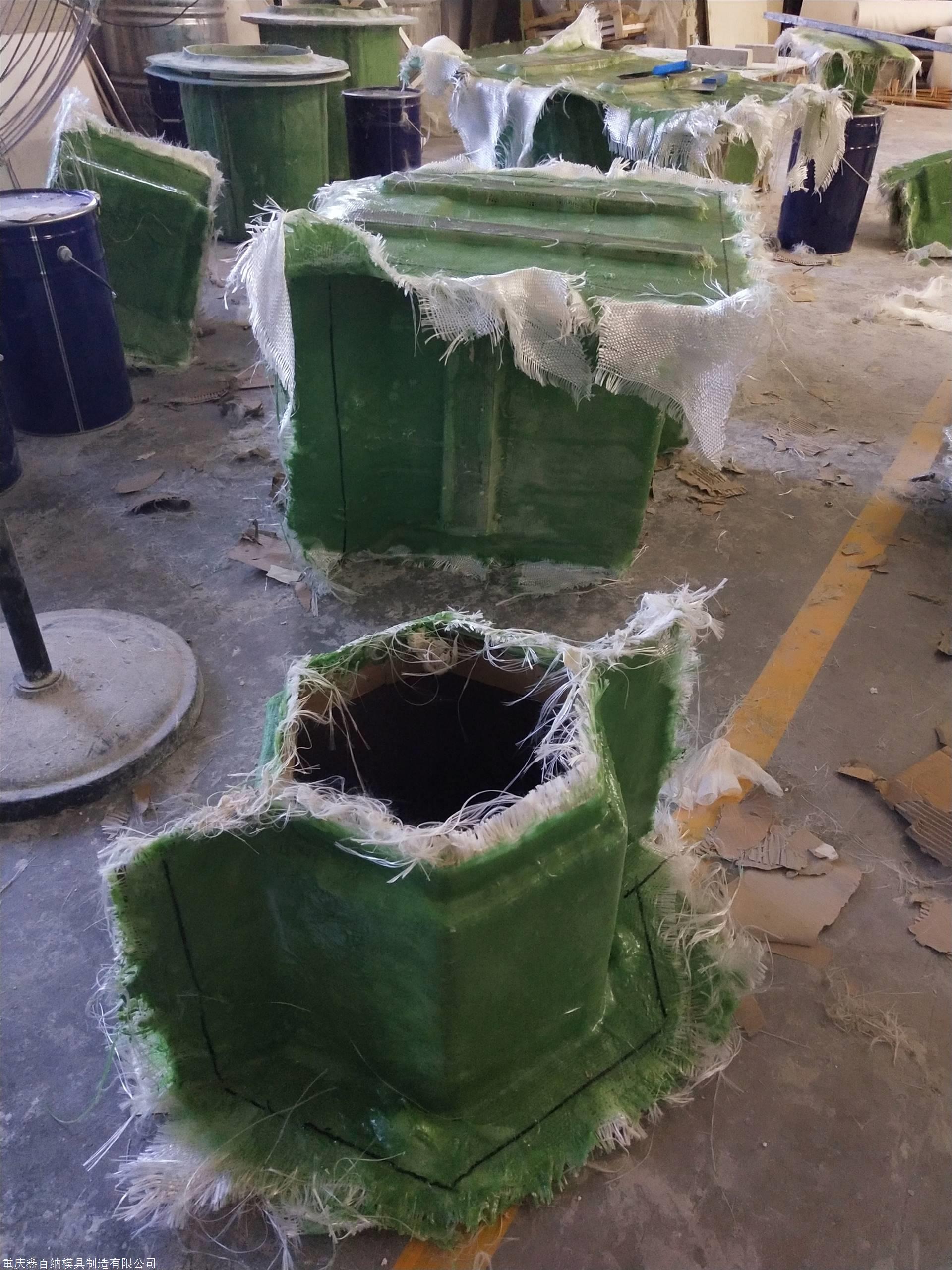 创意简约阳台商场大号落地水泥花盆玻璃钢模具 几何花盆模具