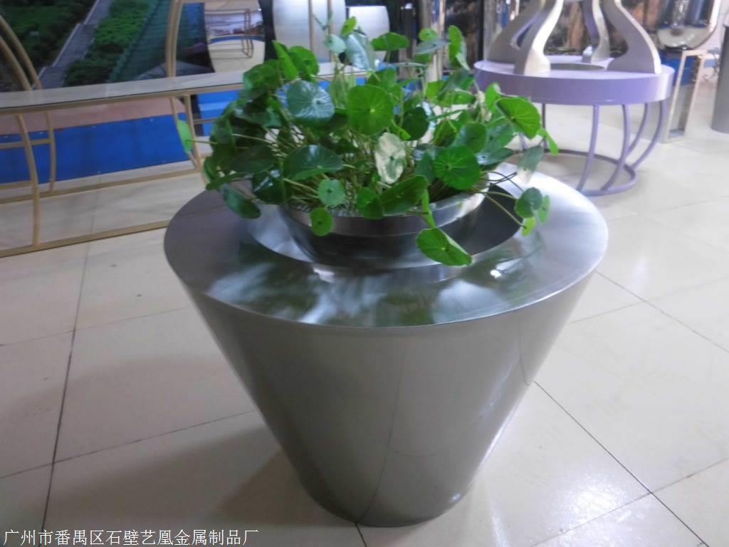 不锈钢组合式花盆商场不锈钢装饰花盆室内不锈钢花钵园林景观花盆