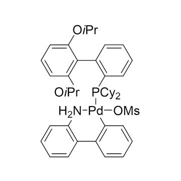 CAS：1445085-77-7|甲磺酸（2-二环己基膦基-2',6'-二异丙氧基-1,1'-联苯基）（2-氨基-1,1'-联苯-2-基）钯（II）|98%|600735-1g