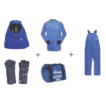 雷克兰 43cal套装（含大褂，背带裤，手套，头罩，腿套，便携储藏包），深蓝，尺码：XL