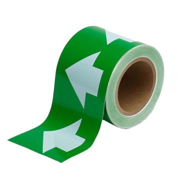 管道流向箭头带(绿)，高性能自粘性材料，100mm宽×27m长