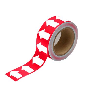 管道流向箭头带(红)，高性能自粘性材料，50mm宽×27m长