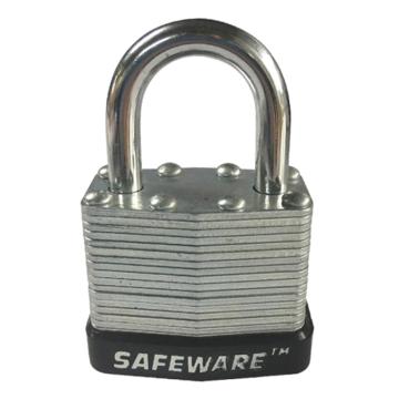 钢制千层安全挂锁（黑-钢制锁体及锁梁,黑色,锁梁Φ6mm,锁体长37mm,锁杆长度25mm