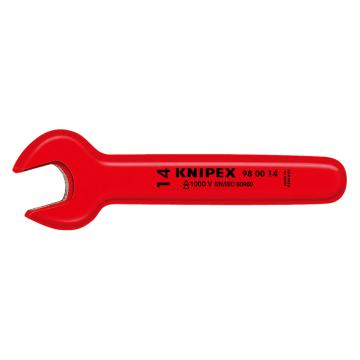 凯尼派克 Knipex 电工绝缘开口扳手，开口10mm，98 00 10