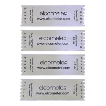 Elcometer 115湿膜梳， 1 - 13mils