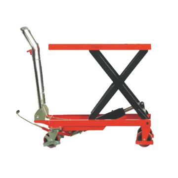 诺力 脚踏式升降平台车(颜色：红黄随机)，载重(kg):300，台面尺寸(mm):815*500，起升范围(mm):285-880，型号 TF30