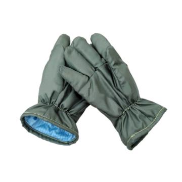 富力G327W，无尘耐高温手套，耐温300~350℃，军绿色，35cm