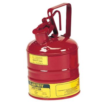 JUSTRITE/杰斯瑞特 Ⅰ型钢制安全罐-红色（释放扳柄），1加仑/4升，10301Z