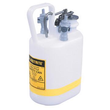 JUSTRITE/杰斯瑞特 HPLC安全处置罐，1加仑/4升，聚丙烯1号2号接头，12160