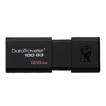 金士顿U盘，DT100G3/128G USB3.0，黑色