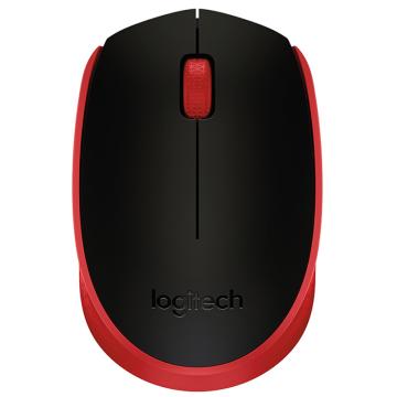 罗技（Logitech）M171 无线鼠标 红色