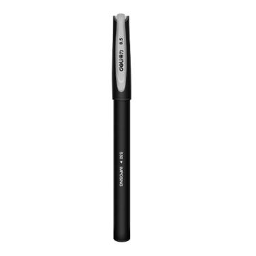 得力（deli） S30 磨砂商务中性笔/碳素笔 签字笔0.5mm 书写流畅 手感舒适 黑色 单支