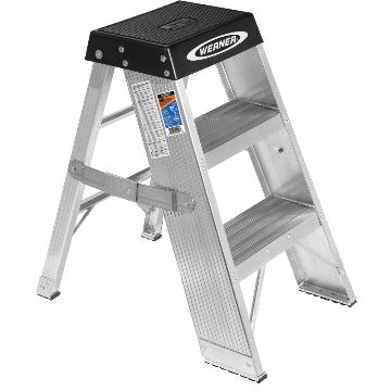 稳耐 铝合金梯凳，踏板数：3，额定载荷（KG):170，工作高度（米）：0.76，SSA03CN