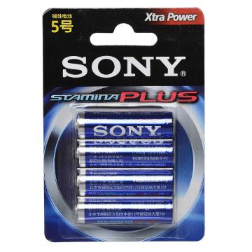 索尼（SONY）5号电池 碱性电池 4节/卡
