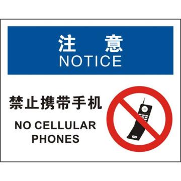 （注意）禁止携带手机，铝板，250*315mm