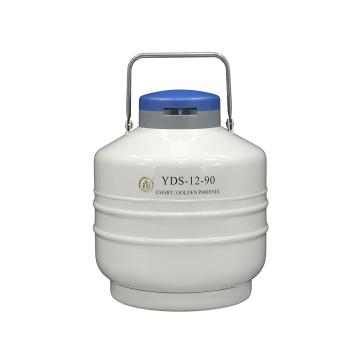 贮存型液氮生物容器，含9个120mm高的提桶，YDS-12-90-9