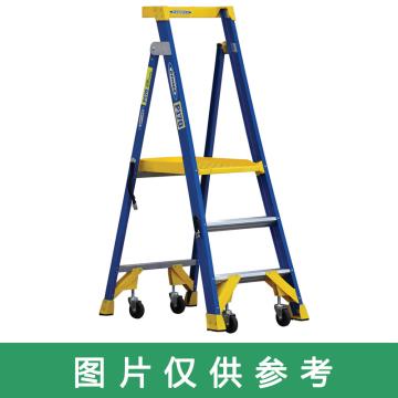 稳耐 单侧平台人字梯，踏板数：3，额定载荷（KG）：170，工作高度（米）：0.9，P170-3CN FG