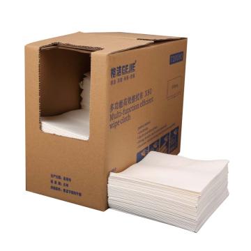 X80超能高效擦拭布 折叠式  30cm×35cm×200张/盒 4盒/箱  白色