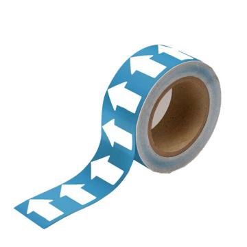 管道流向箭头带(淡蓝)，高性能自粘性材料，50mm宽×27m长