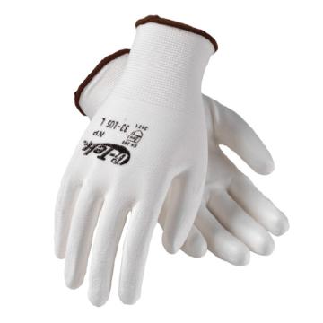 PIP涤纶PU手套，12副/袋，白色，尺码：M