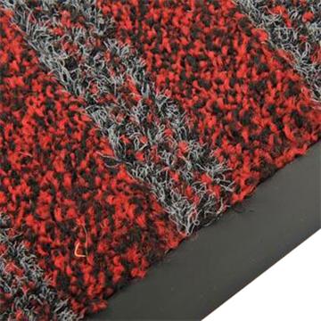 特级刮尘吸水地垫， 红色  PVC底 200*600cm*1cm（条纹长度6m)