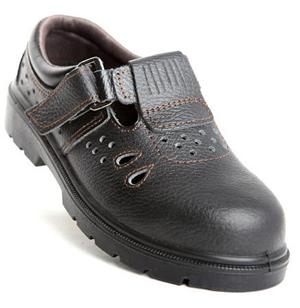 羿科 低帮黑色安全凉鞋，防砸防刺穿，43，EP303
