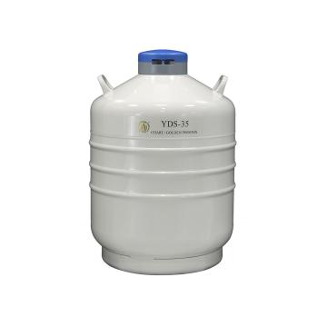贮存型液氮生物容器，YDS-35，含6个120mm高的提桶