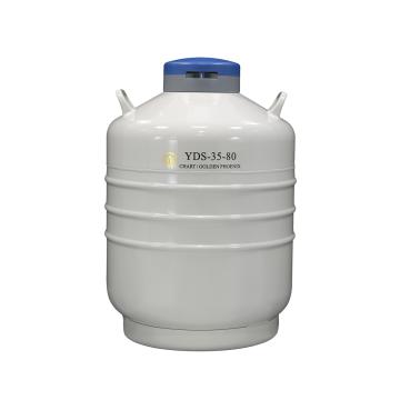 贮存型液氮生物容器，YDS-35-80，含6个120mm高的提桶