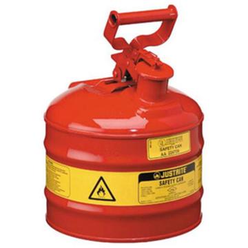 JUSTRITE/杰斯瑞特 Ⅰ型钢制安全罐-红色（悬摆扳柄），5加仑/19升，7150100Z