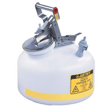 JUSTRITE/杰斯瑞特 HPLC安全处置罐，2加仑/7.5升，聚丙烯1号2号接头，PP12752