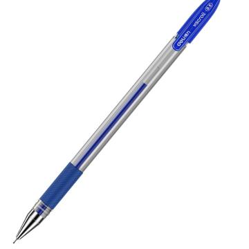 得力（deli）S55 全针管中性笔/碳素笔/水笔/签字笔 0.5mm 蓝色 12支装
