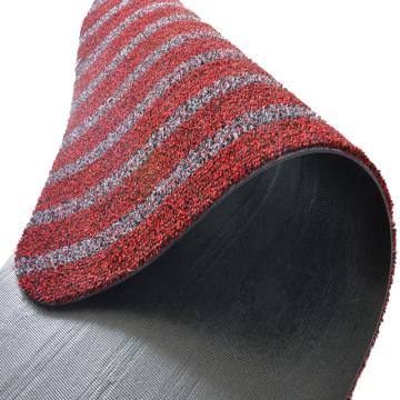 丽施美 Ares"雅瑞"刮沙除尘吸水条纹地垫 红色 1.65*1.65m