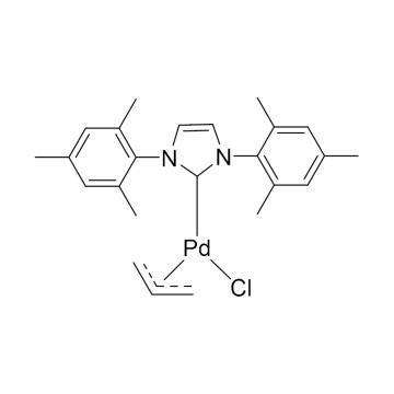 CAS：478980-04-0|烯丙基[1,3-双(均三甲苯基)咪唑-2-亚基]氯化钯(II)|98%|600114-1g